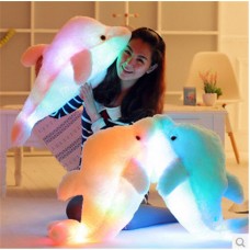 17&apos;&apos; Led Light Supper Sparkling Dolphin Plush Stuffed Toys Pillow Birthday Gift   113202663479